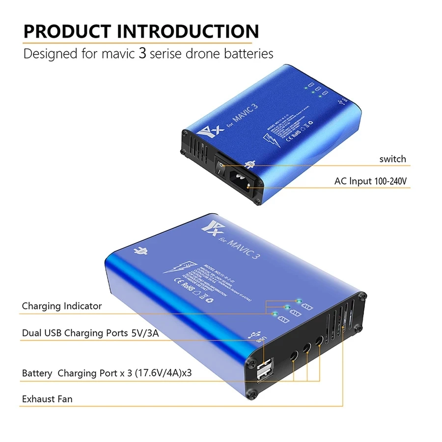 Battery Charger Hub 5in1 Charg - Drone Charging Hub incelemesi ve fiyatı