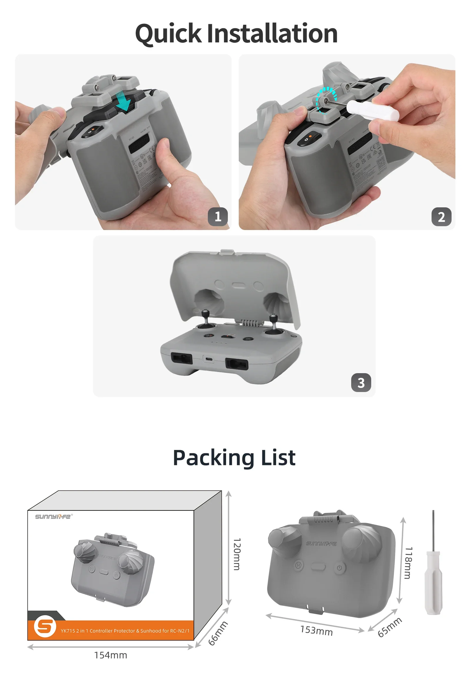2 in 1 Controller Protector Su - Drone Controller Hood incelemesi ve fiyatı