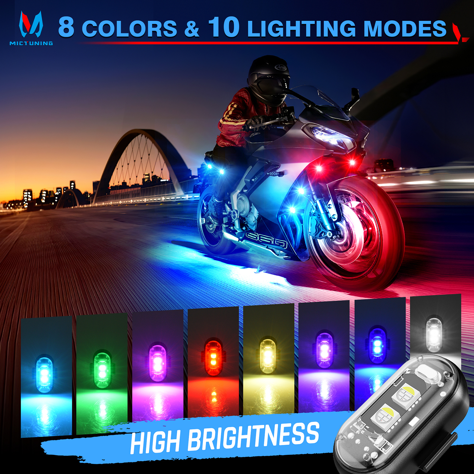 MICTUNING Wireless LED Strobe  - Drone Strobe Light incelemesi ve fiyatı