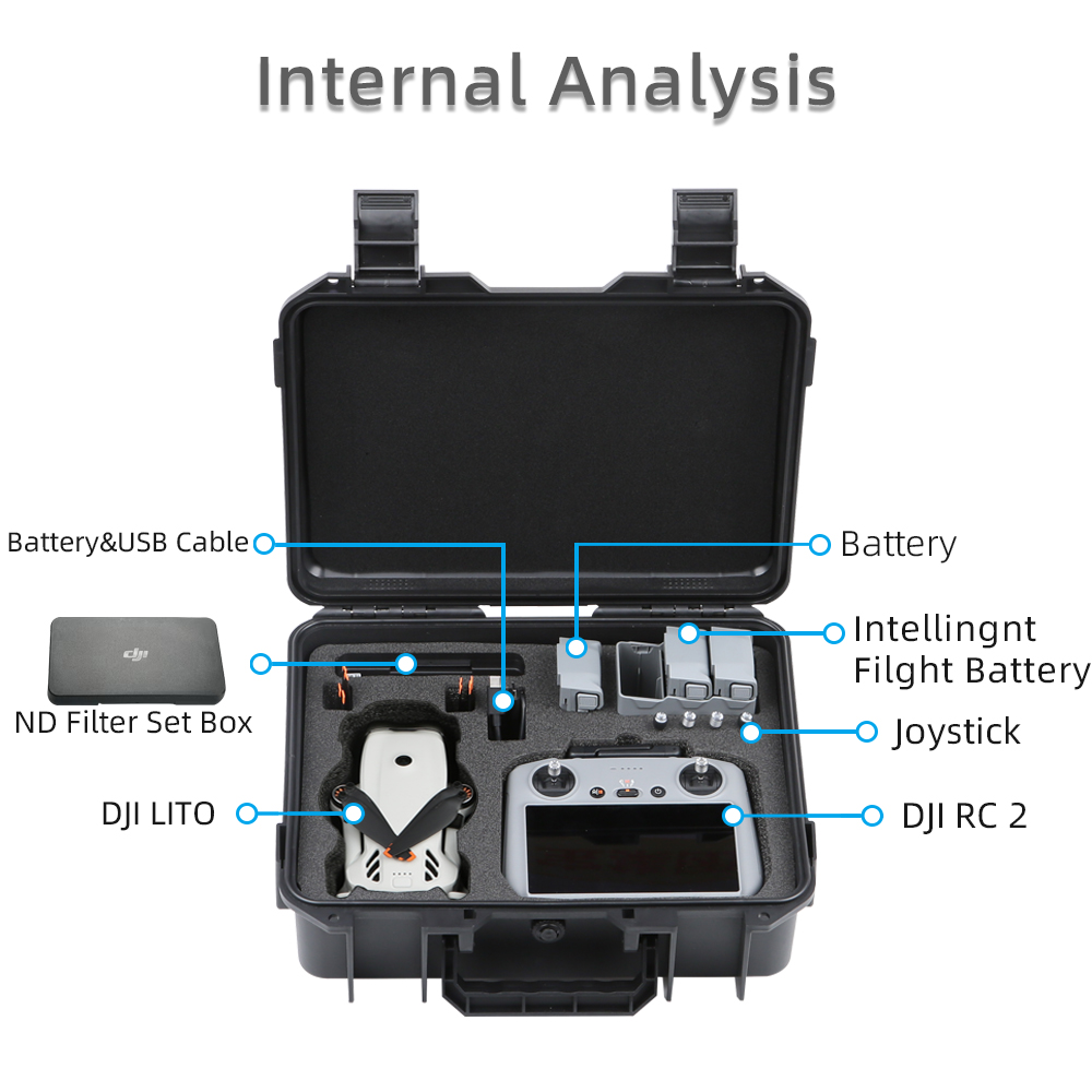 For DJI LITO 1 X1 Drone Hard S - Drone Hard Shell Case incelemesi ve fiyatı