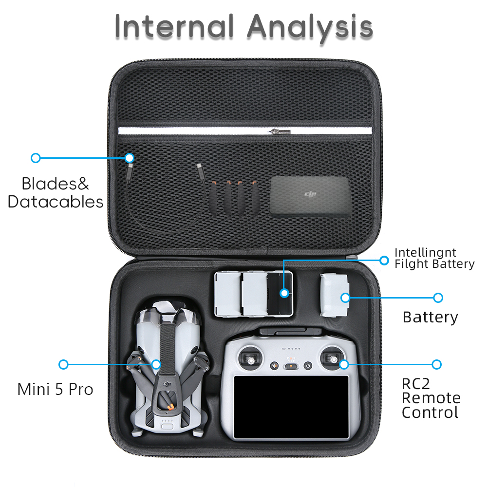 for Mini 5 Pro Case Large Capa - Drone Carrying Case incelemesi ve fiyatı